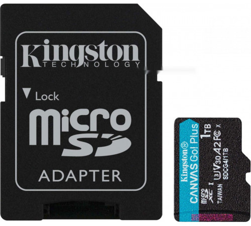 Карта памяти Kingston Canvas Go! microSDXC 1TB SDCG4/1TB (с адаптером)