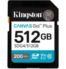 Карта памяти Kingston Canvas Go! Plus SDXC 512GB SDG4/512GB