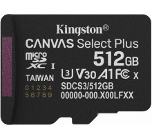 Карта памяти Kingston Canvas Select Plus microSDXC 512GB SDCS3/512GBSP