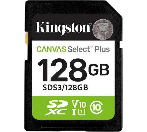 Карта памяти Kingston Canvas Select Plus SDXC 128GB SDS3/128GB