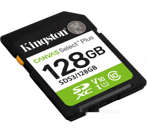 Карта памяти Kingston Canvas Select Plus SDXC 128GB SDS3/128GB