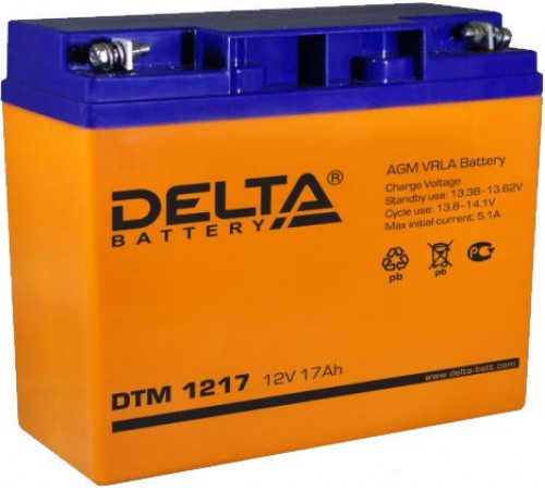 Аккумулятор для ИБП DELTA DTM 1217 (12В/17 А·ч)