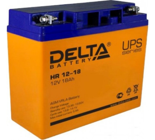 Аккумулятор для ИБП DELTA HR 12-18 (12В/18 А·ч)