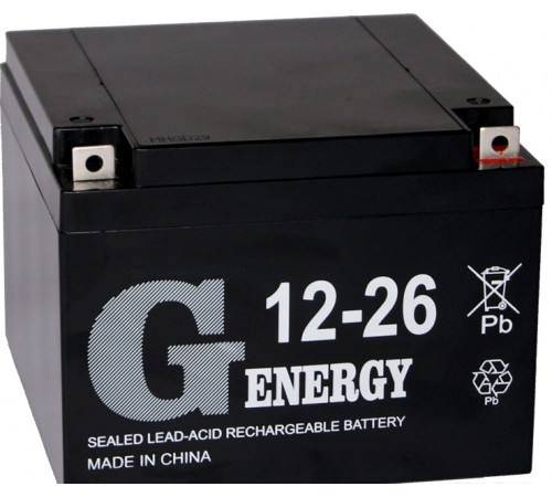 Аккумулятор для ИБП G-Energy 12-26 (12В/26 А·ч)