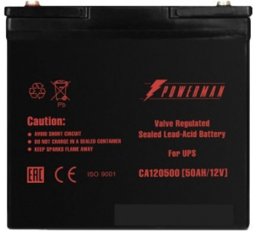 Аккумулятор для ИБП Powerman CA12500/UPS (12В/50 А·ч)