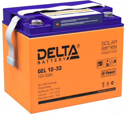 Аккумулятор для ИБП DELTA GEL 12-33 (12В/33 А·ч)