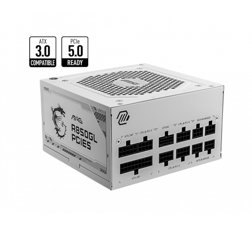 Блок питания MSI MAG A850GL PCIE5 WHITE