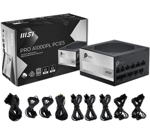 Блок питания MSI PRO A1000PL PCIE5