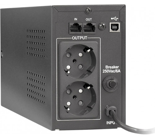 Источник бесперебойного питания Exegate Power Smart ULB-850.LCD.AVR.EURO.RJ.USB