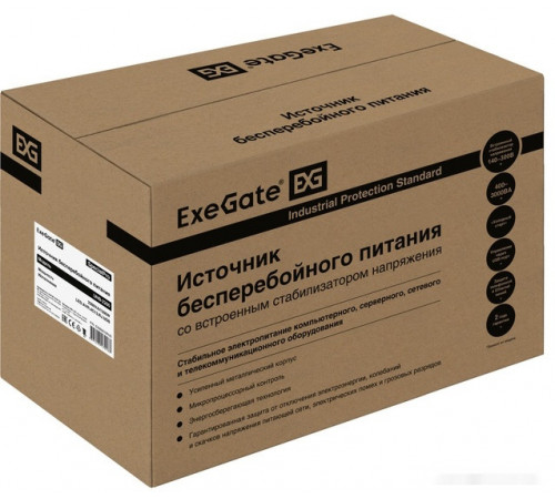 Источник бесперебойного питания Exegate SpecialPro UNB-2200.LED.AVR.4C13.RJ.USB EX292612RUS