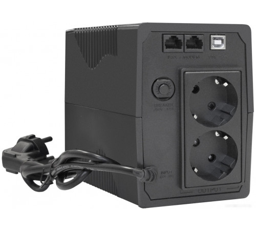 Источник бесперебойного питания Exegate Power Smart ULB-1000.LCD.AVR.2SH.RJ.USB EX292792RUS