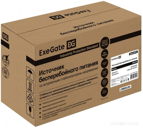 Источник бесперебойного питания Exegate SpecialPro UNB-900.LED.AVR.1SH.2C13 EX292777RUS