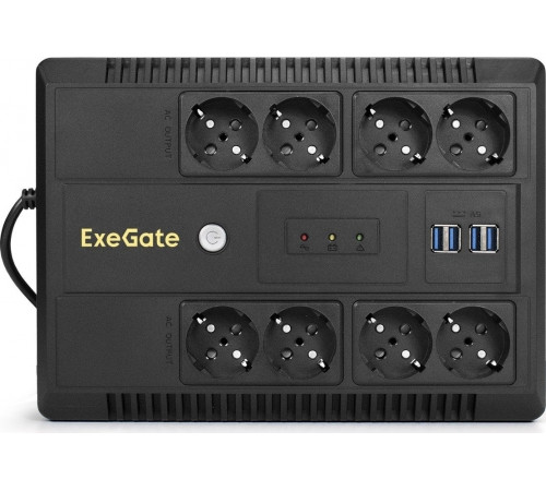 Источник бесперебойного питания Exegate Neo NNB-1000.LED.AVR.8SH.CH EX293855RUS