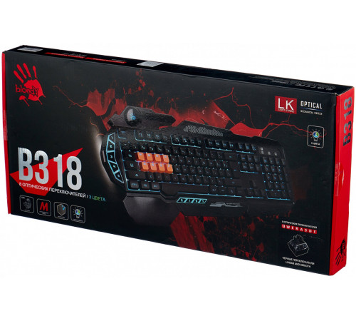 Клавиатура A4Tech Bloody B318 Black USB
