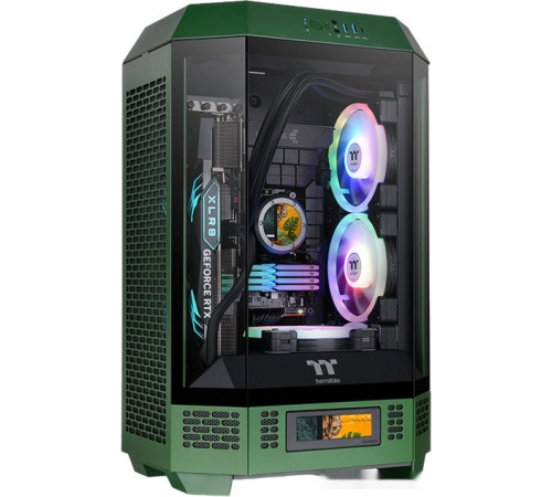 Корпус Thermaltake The Tower 300 Racing Green CA-1Y4-00SCWN-00