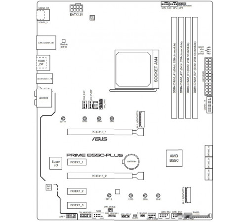 Материнская плата Asus Prime B550-Plus