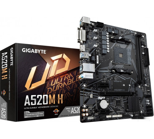 Материнская плата Gigabyte A520M H (rev. 1.0)