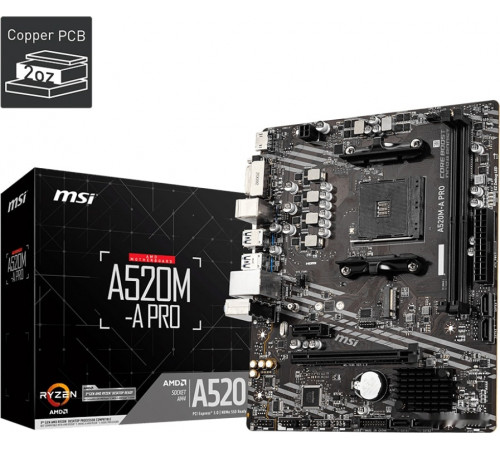 Материнская плата MSI A520M-A PRO