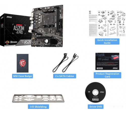 Материнская плата MSI A520M-A PRO