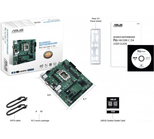 Материнская плата Asus Pro H610M-C D4-CSM