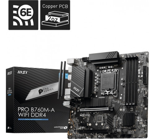 Материнская плата MSI Pro B760M-A WiFi DDR4