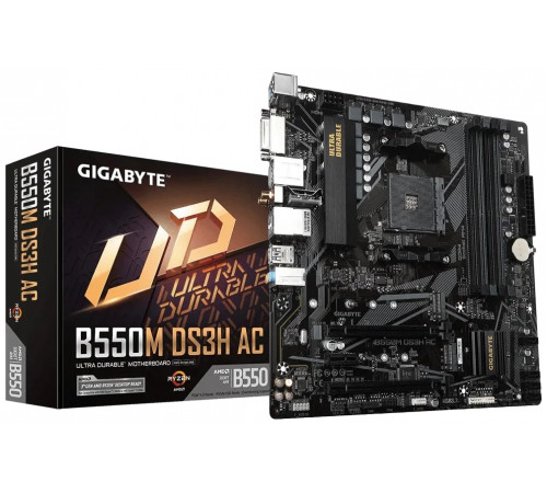 Материнская плата Gigabyte B550M DS3H AC (rev. 1.0/1.1/1.2/1.3)