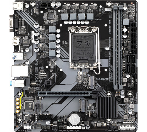 Материнская плата Gigabyte B760M H DDR4 (rev. 1.0)