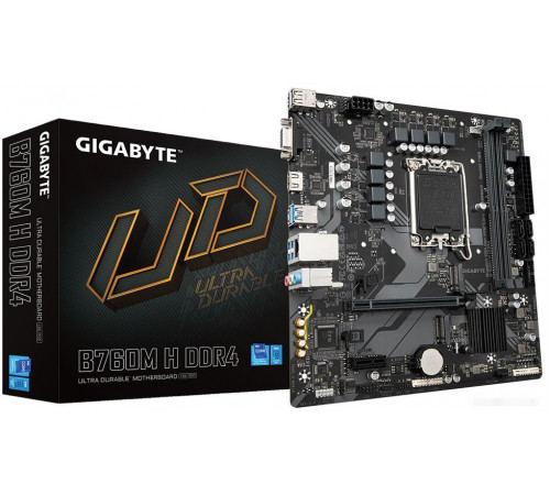 Материнская плата Gigabyte B760M H DDR4 (rev. 1.0)