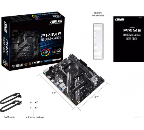 Материнская плата Asus Prime B550M-K ARGB