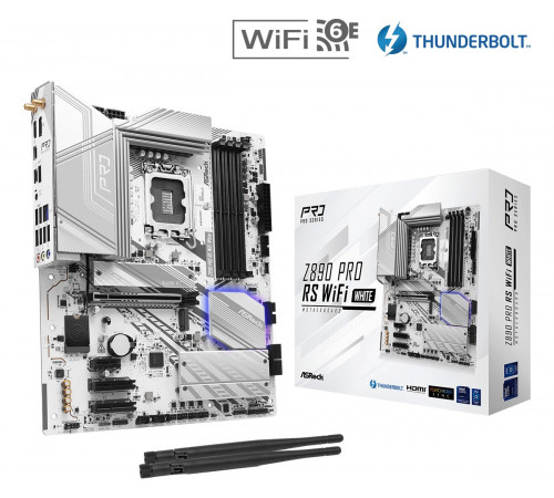 Материнская плата ASROCK Z890 PRO RS WIFI WHITE