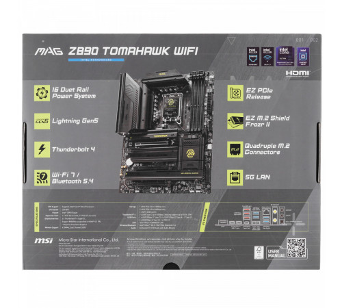 Материнская плата MSI MAG Z890 Tomahawk WiFi