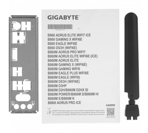 Материнская плата Gigabyte B860M DS3H WiFi6E