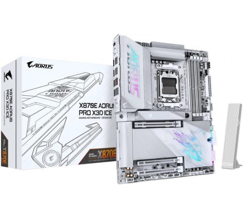 Материнская плата Gigabyte X870E Aorus Pro X3D Ice