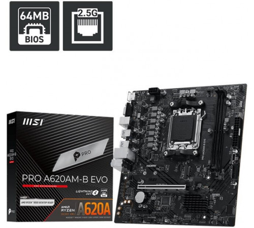 Материнская плата MSI Pro A620AM-B EVO
