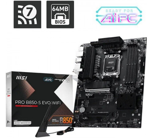 Материнская плата MSI Pro B850-S Evo WiFi