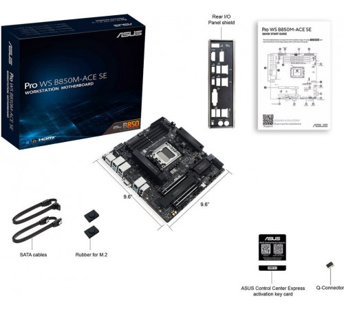 Материнская плата Asus Pro WS B850M-ACE SE