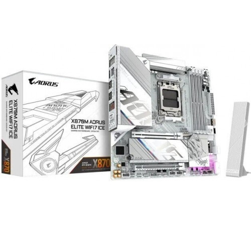 Материнская плата Gigabyte X870M Aorus Elite WiFi7 Ice