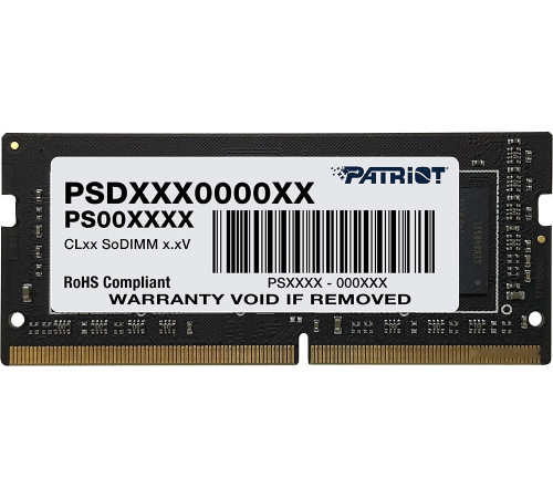 Модуль памяти Patriot Signature Line 16GB DDR4 SODIMM PC4-21300 PSD416G266681S