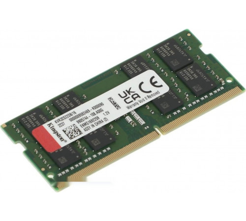 Модуль памяти Kingston 16GB DDR4 SODIMM PC4-25600 KVR32S22D8/16