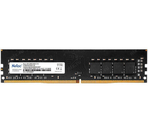 Модуль памяти Netac Basic 8GB DDR4 PC4-21300 NTBSD4P26SP-08