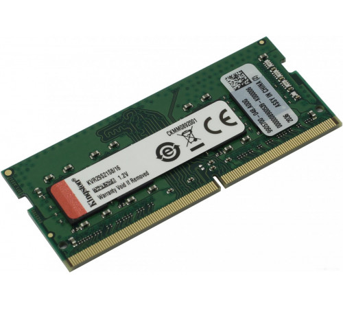 Модуль памяти Kingston ValueRAM 16GB DDR4 SODIMM PC4-23400 KVR29S21S8/16