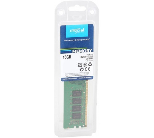 Модуль памяти Crucial 16GB DDR4 PC4-25600 CT16G4DFRA32A