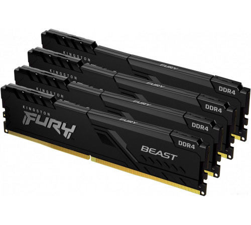 Модуль памяти Kingston FURY Beast 4x16GB DDR4 PC4-25600 KF432C16BBK4/64