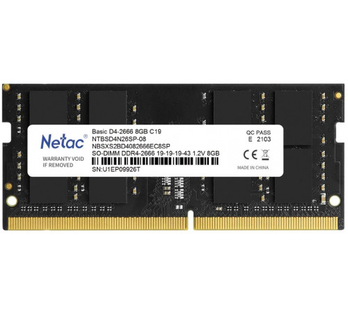 Модуль памяти Netac Basic NTBSD4N32SP-08