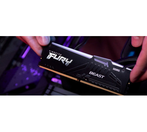 Модуль памяти Kingston FURY Beast RGB 8ГБ DDR5 5200 МГц KF552C40BBA-8