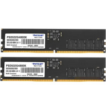 Модуль памяти Patriot Signature Line 2x16ГБ DDR5 4800 МГц PSD532G4800K