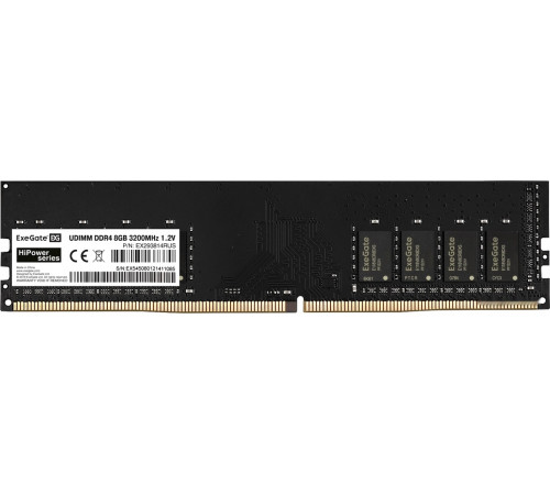 Модуль памяти Exegate HiPower 8ГБ DDR4 3200 МГц EX293814RUS