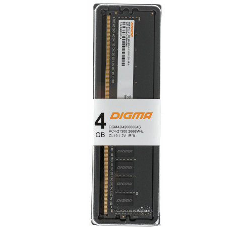 Модуль памяти DIGMA 4ГБ DDR4 2666 МГц DGMAD42666004S