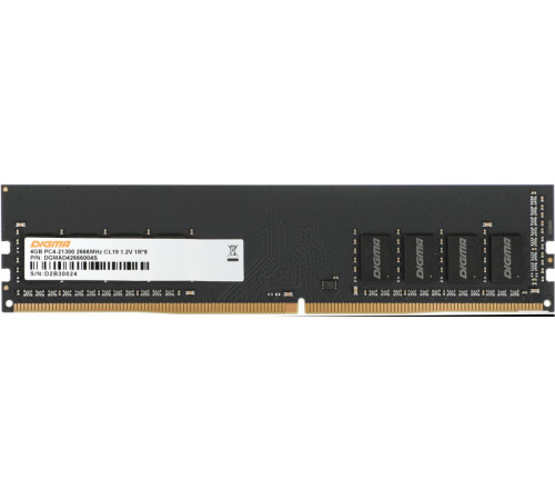 Модуль памяти DIGMA 4ГБ DDR4 2666 МГц DGMAD42666004S
