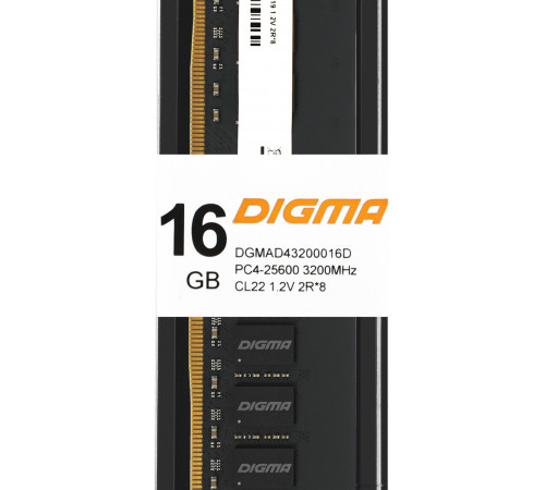 Модуль памяти DIGMA 16ГБ DDR4 3200 МГц DGMAD43200016D